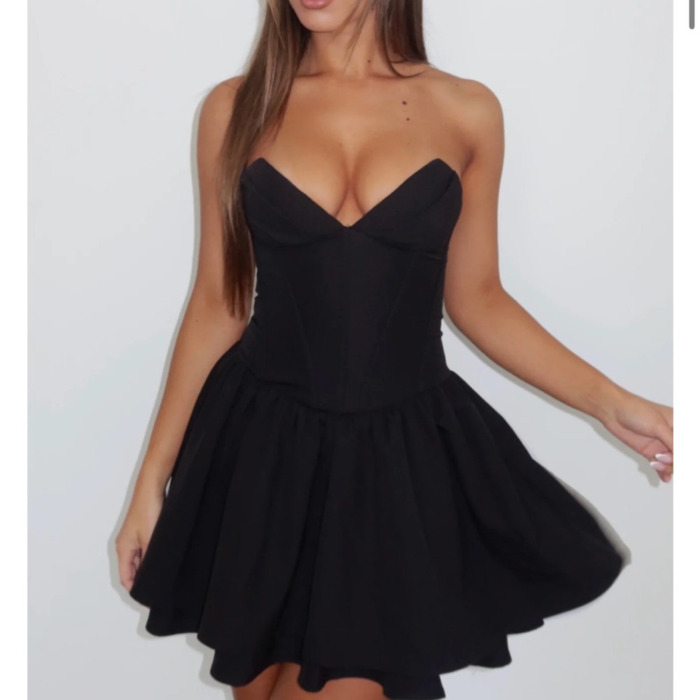 White Fox- Sunset Stunner Mini Strapless Dress